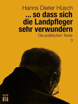 cover image of ... so dass sich die Landpfleger sehr verwundern